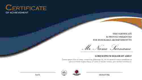 Certificate Of Participation Template PPT Free Download